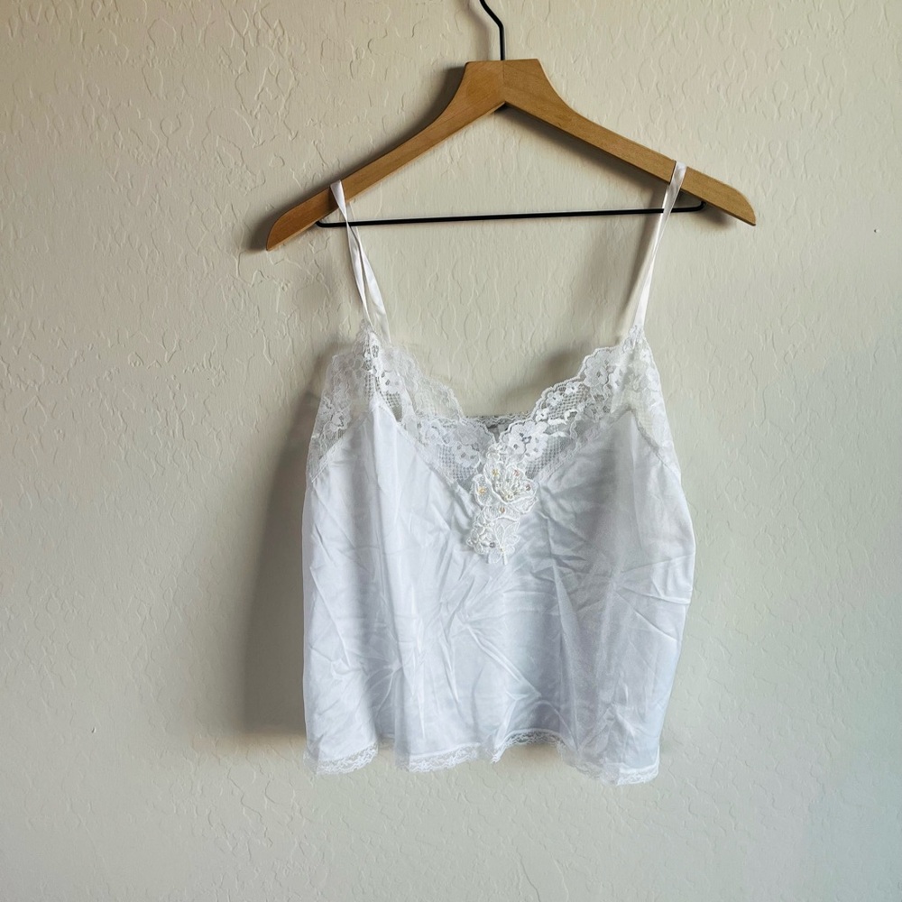 Vintage Cinema Etoile Women’s Lace Cami Size 1X Floral Y2K Poetcore Classy